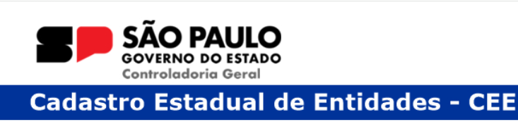 São Paulo — Governo do Estado — Controladoria Geral — Cadastro Estadual de Entidades (CEE)